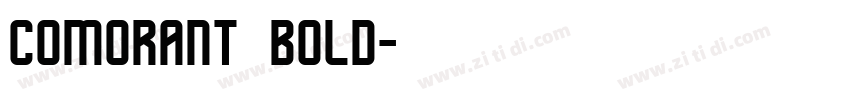 comorant bold字体转换